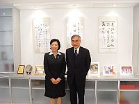 香港中文大學校長劉遵義教授（右）與北京師範大學黨委書記劉川生教授（左）會面